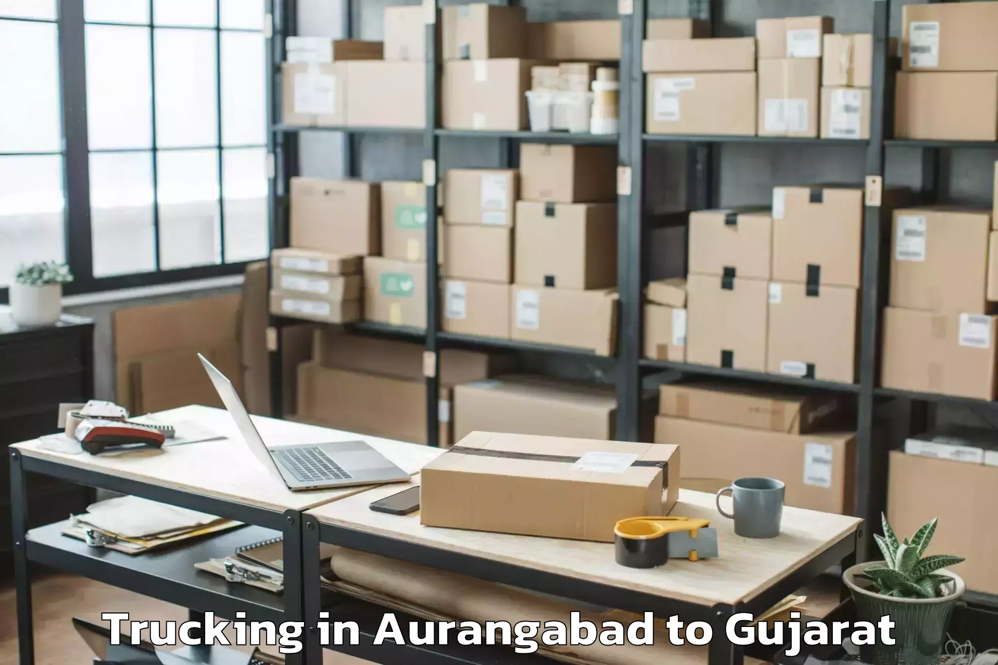 Aurangabad to Adalaj Trucking Booking